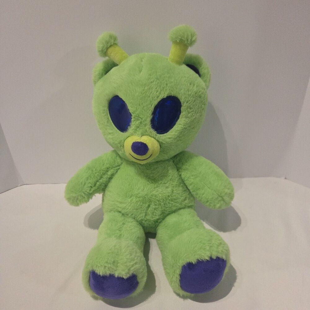 Build A Bear Green Alien Bearlien Plush Teddy BAB Bear-lien Retired